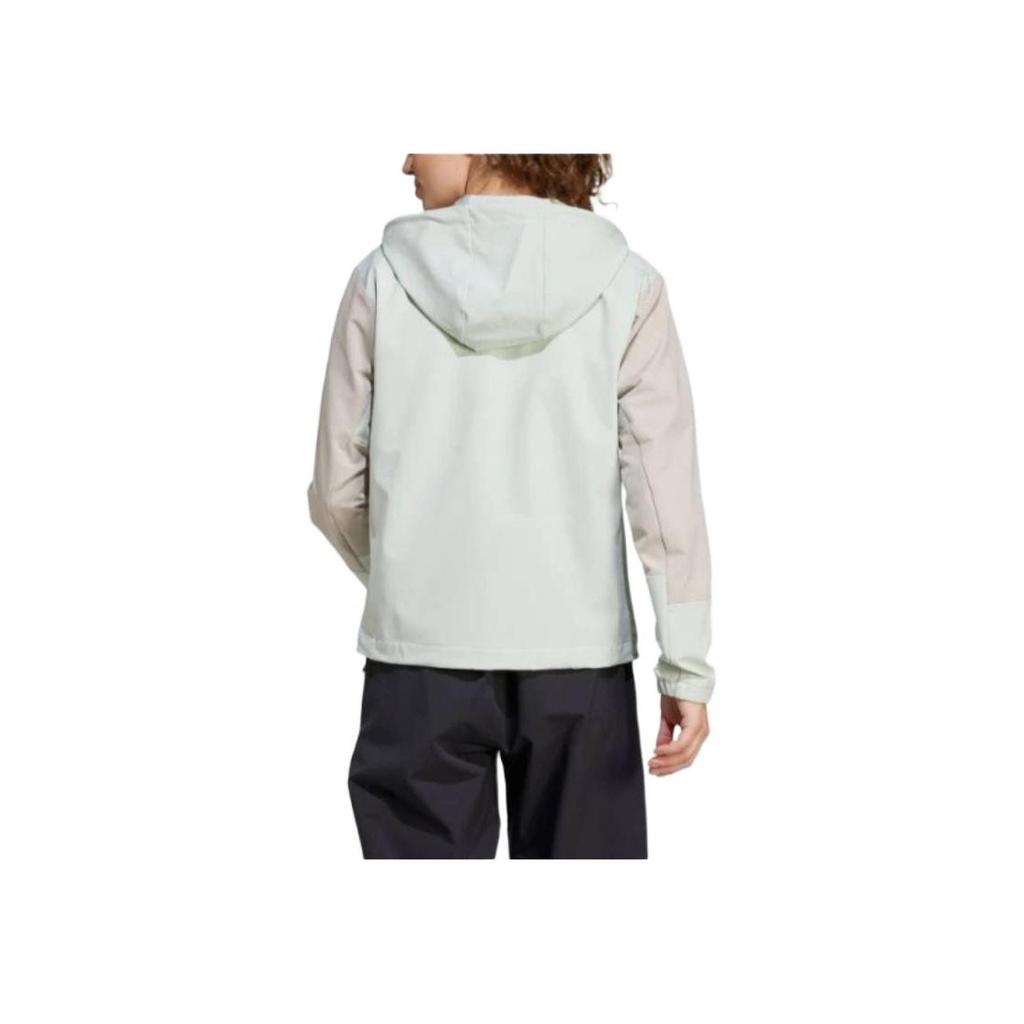Adidas FW24 SP Series MT W Windrdy Hooded Fashion Versatile Long Sleeve Jacket Women Jacket Linen-Green Light-Brown JI5936
