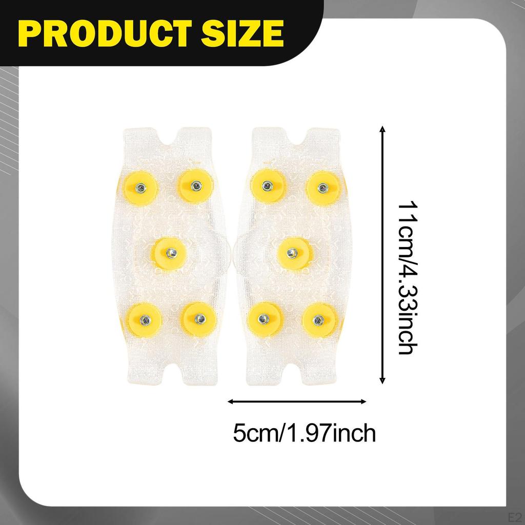1 Pair of Shoe Spikes, 5 Claws, Anti-Slip , Universal Ice TPE And Metal, for Snowshoeing,