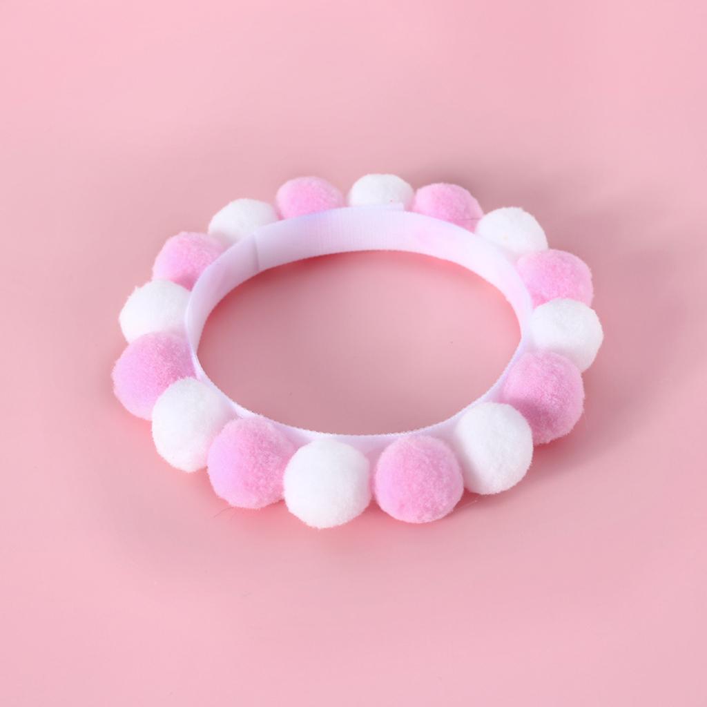 Dress up Your Pet with this Colorful Pompoms Collar for Christmas Photo Props for Small Medium Dogs, Cat
