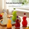 Creative Women's Flower & Fruit Beverage Bottles - New Style Sealed Glass Bottles for Home Brewing & Green Plum Wine
