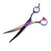 7.0 Inch, Color Electroplating 3 Packs, Pet Beauty Scissors, Straight Scissors, Steel Comb For The Set.