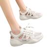 Women's shoes 2025 new summer breathable mesh hollow thin little white shoes one pedal light sports sandals explosion