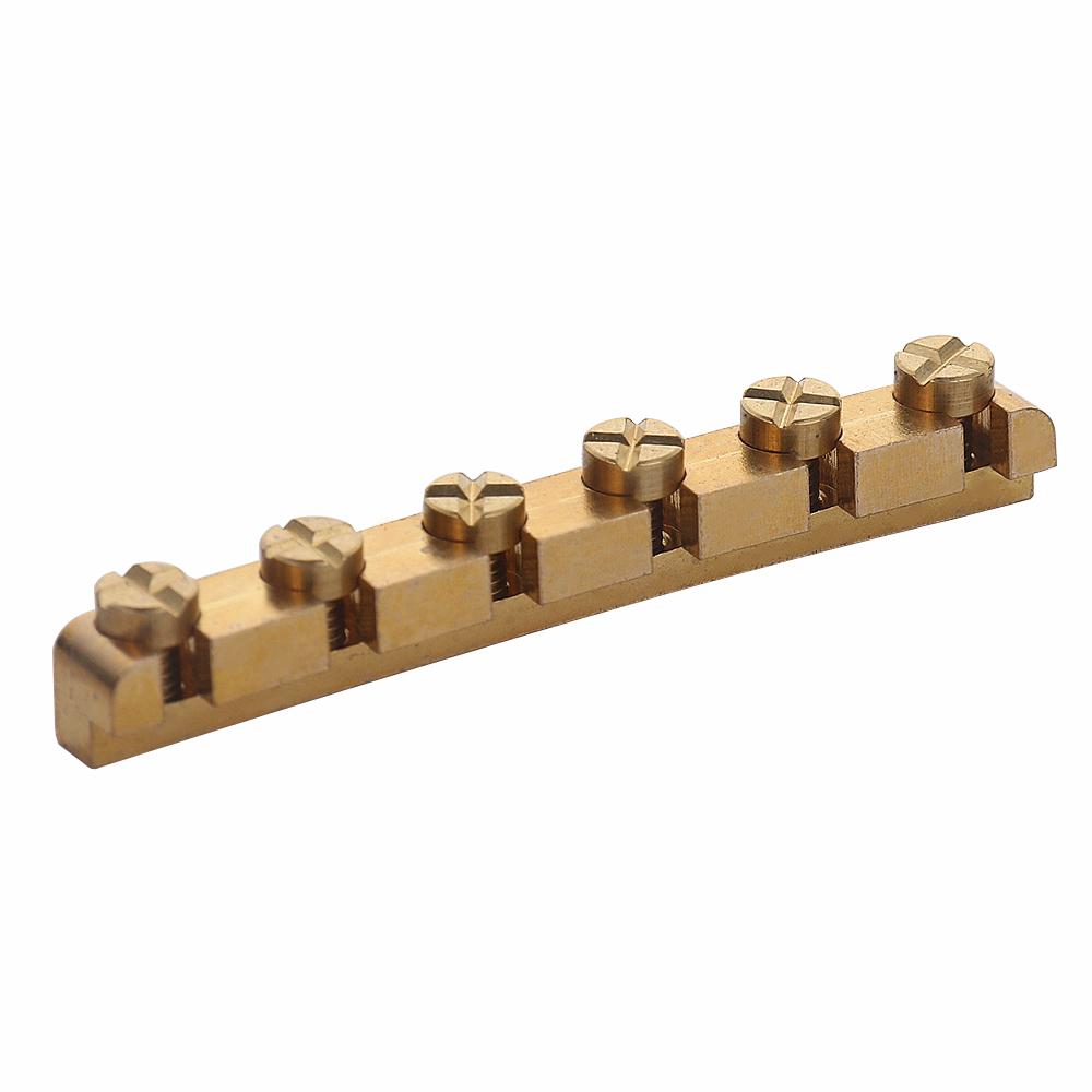 1pcs 42mm Guitar Nut Adjustable Brass Nut for Replacement Compatible FD ST TL Style Electric Guitar