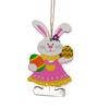 Cartoon Easter Ornaments Set Easter Decoration Bunny Rabbit Carrot Wood Pendant Craft Supplies Easter Decorations For Home