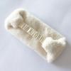 Faux Fur Lined Winter Headband Solid Color Ear Warmer with Elastic Telescopic Straps Earmuff Headscarf