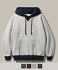 New Wave Base Color Block Fleece Hoodie Oatmeal Sjhd1503