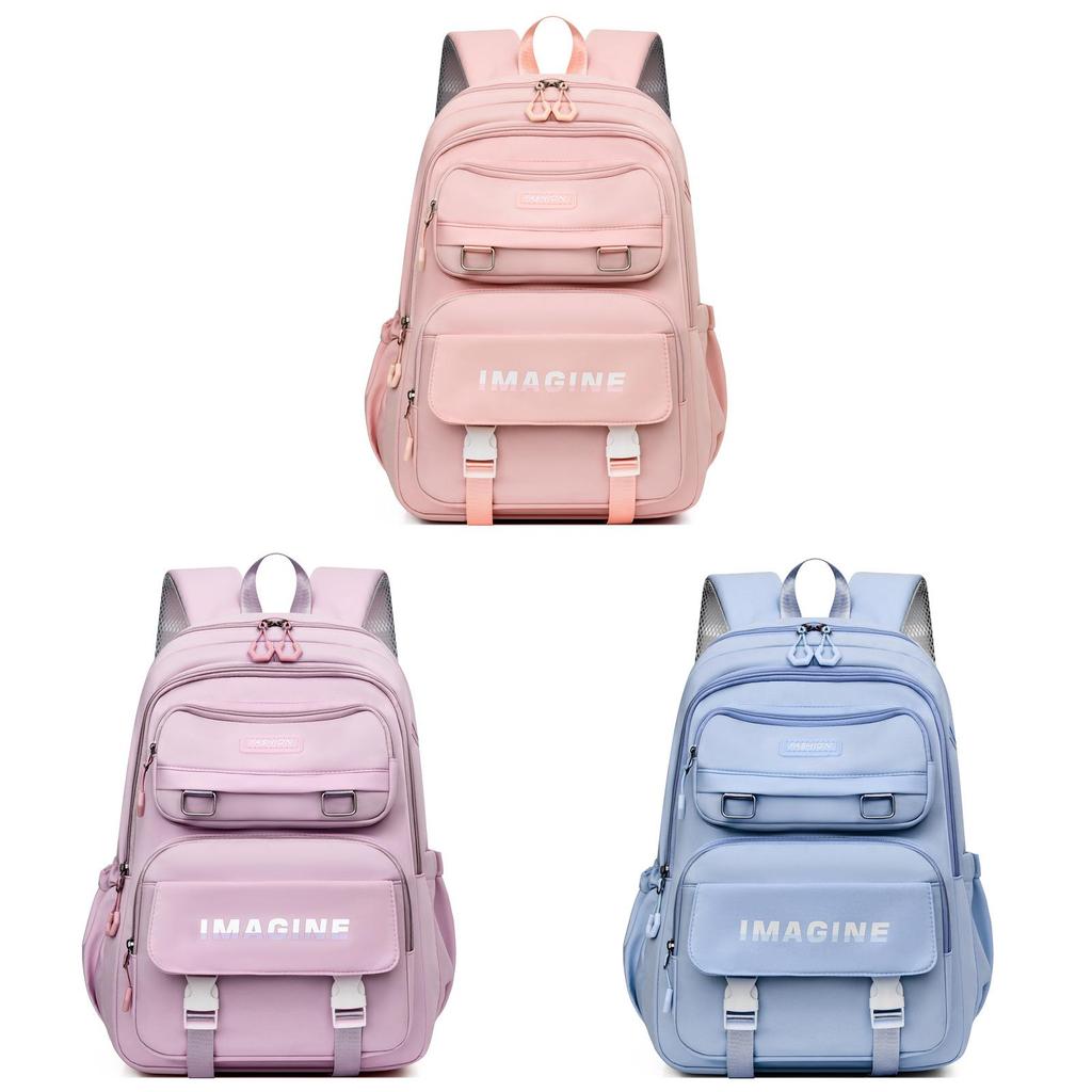 Oxford Cloth Girls School Backpack With Breathable Design For Middle School Students