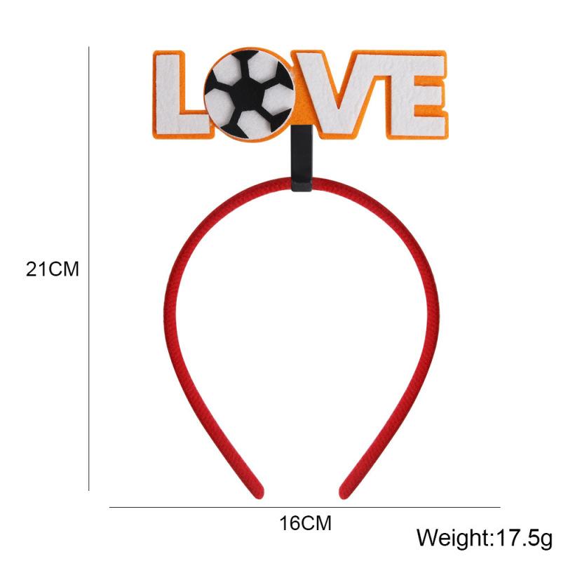2022 Qatar VM Pannband Fotboll Fotboll Pokal Håraccessoarer Hawaiipartyartiklar