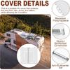 Wadoy 13 X 13 Inch RV Camper Vent Cover/Lid Comaptible With Jensen 40152 Metal Base 1994 & Up Models, Universal Roof Vent Cover Replacement For RV,