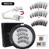 RED SIREN Magnetic Eyelashes With Applicator Reusable Natural Magnetic Lashes Kit No Glue Needed Soft Clear Band False Eyelashes