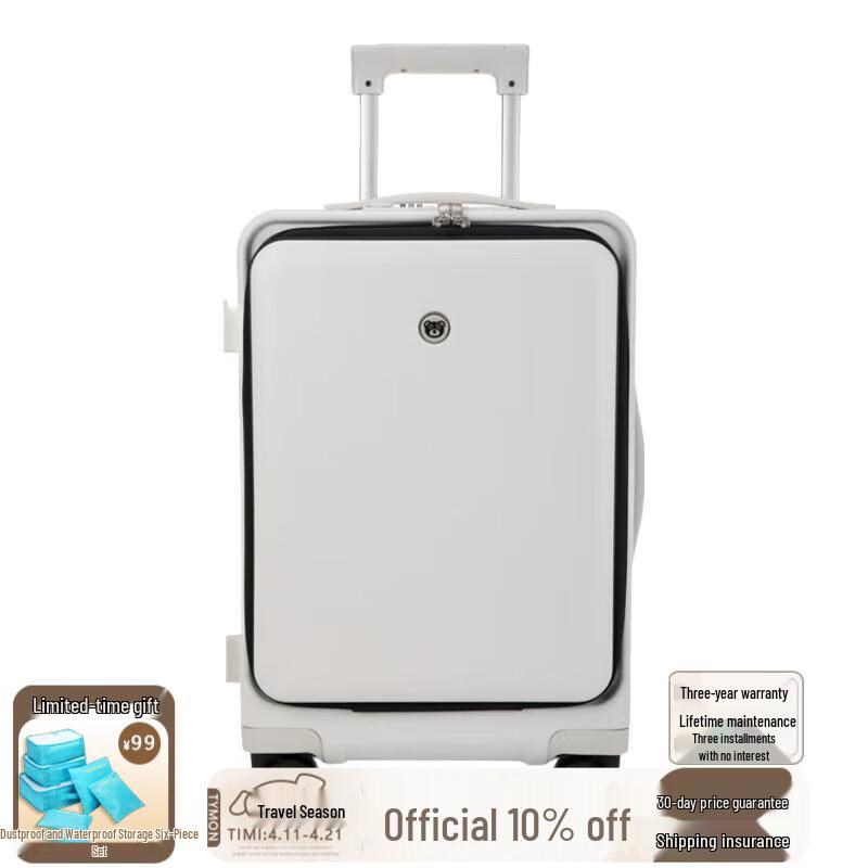 

Tymon Front-Opening Aluminum Frame Carry-On Luggage with Phone Holder 20 inches