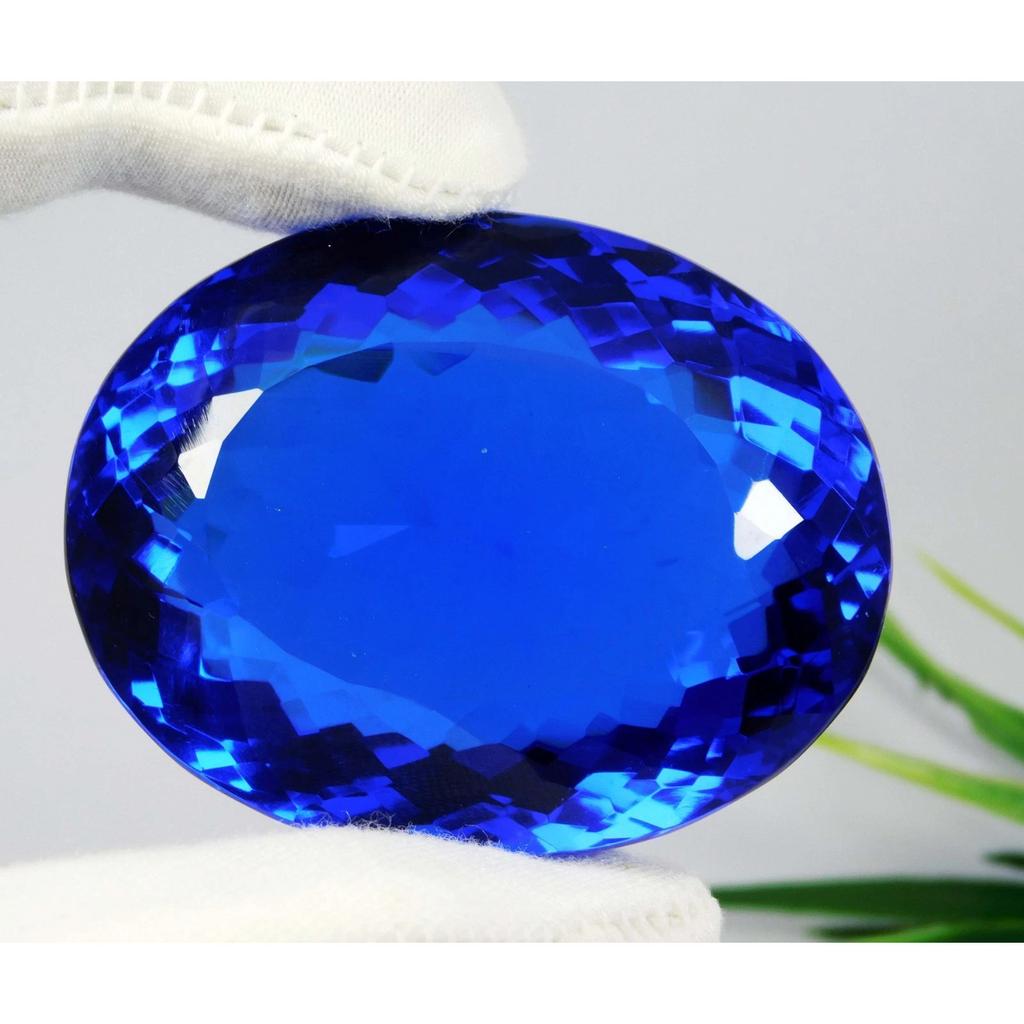 Huge Certified 323.60 Ct Natural Blue Tanzanite Oval Cut Loose Gemstone
