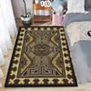 Modern Geometric Area Rug Retro Tribal Pattern Non Slip Washable Carpet Doormat for Living Room Bedroom Bohemian Home Decor