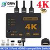 4K 2K 3x1 HDMI Cable Splitter HD 1080P Video Switcher Adapter 3 Input 1 Output Port HDMI Hub for Xbox PS4 DVD HDTV PC Laptop TV 4