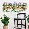 Potted Flower Wicker Shelf Vine Wall Sticker Waterproof Self Adhesive Removable for Glass Tile Furniture Decoration