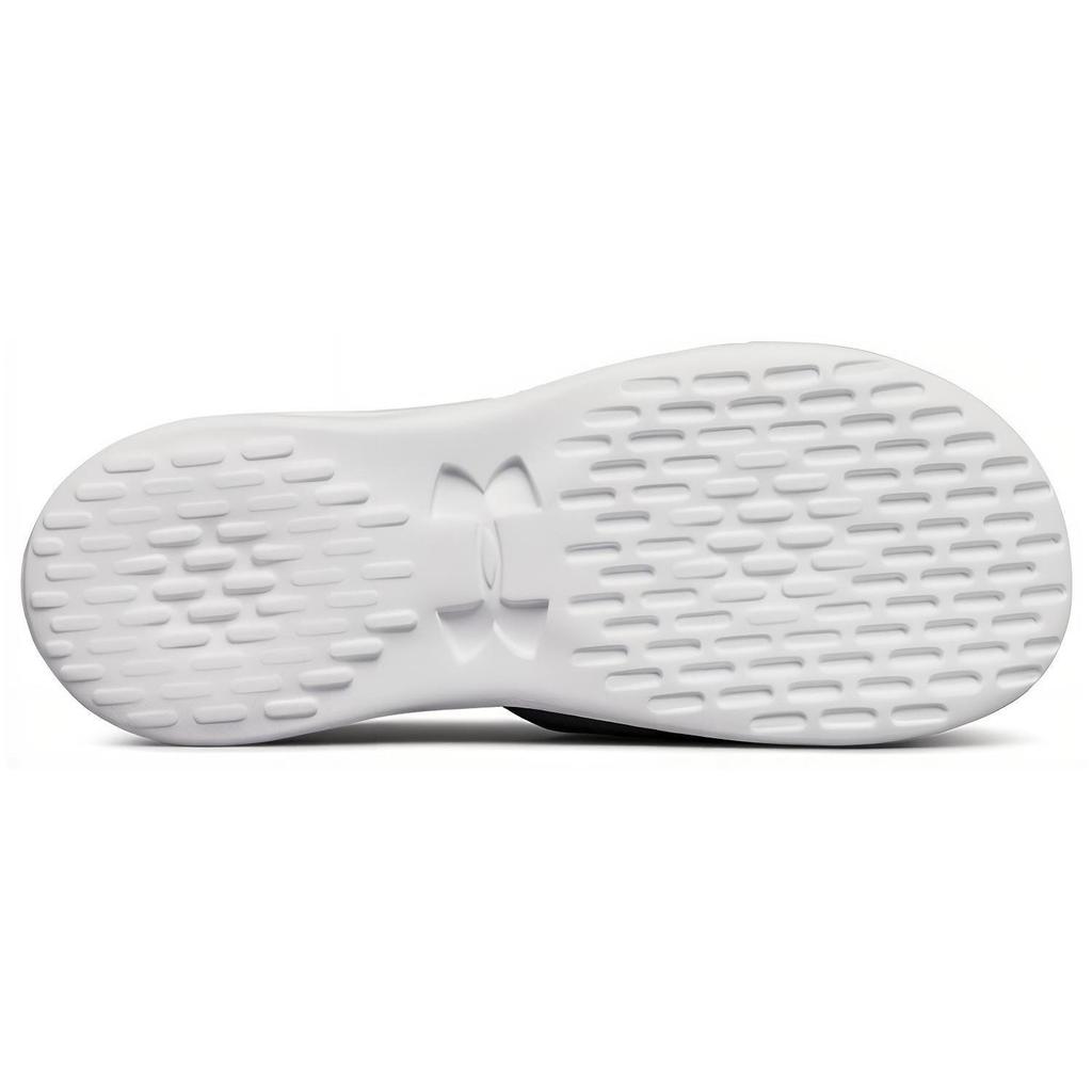 Under Armour Playmaker Fixed Strap Leather Slip Resistant Abrasion Resistant Sports Slippers Black 3000061-101