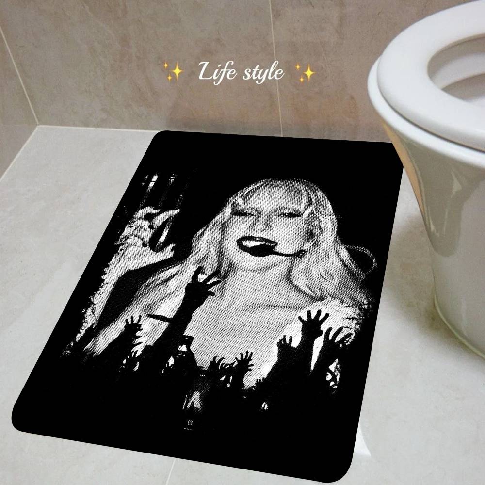 Singer L-Lady Gaga Mayhem Room Mats Anti-slip Absorb Water Long Strip Cushion Bedroon Mat Household Carpets