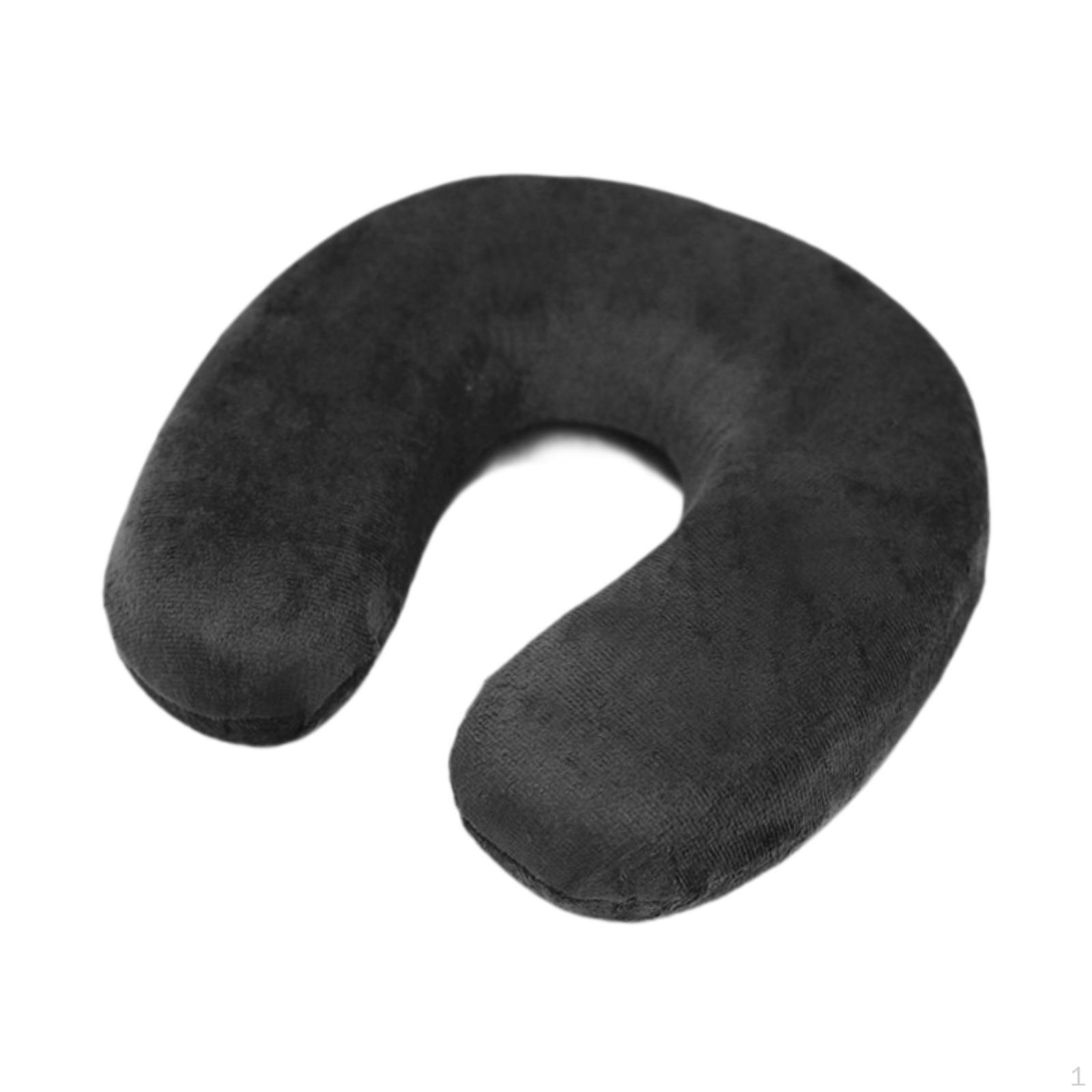 

Подушка для путешествий модная для мужчин и женщин U-образная для кемпинга, самолета, походов, поезда чёрный