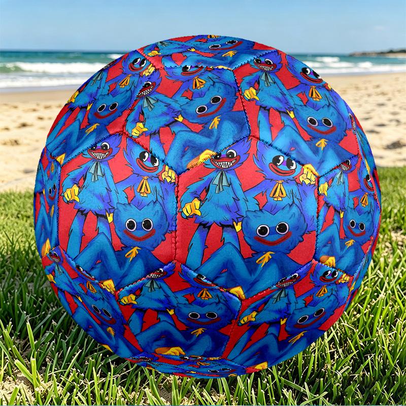 Huggy Wuggy Print Size 5 Soccer Ball, PU Wear Resistant Football for Match Training and Daily Practice, Birthday Gift for Soccer Fans