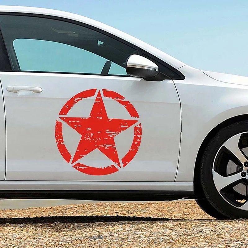 Pentagram decal broken pentagram personality decoration car decal car decal 50x50cm