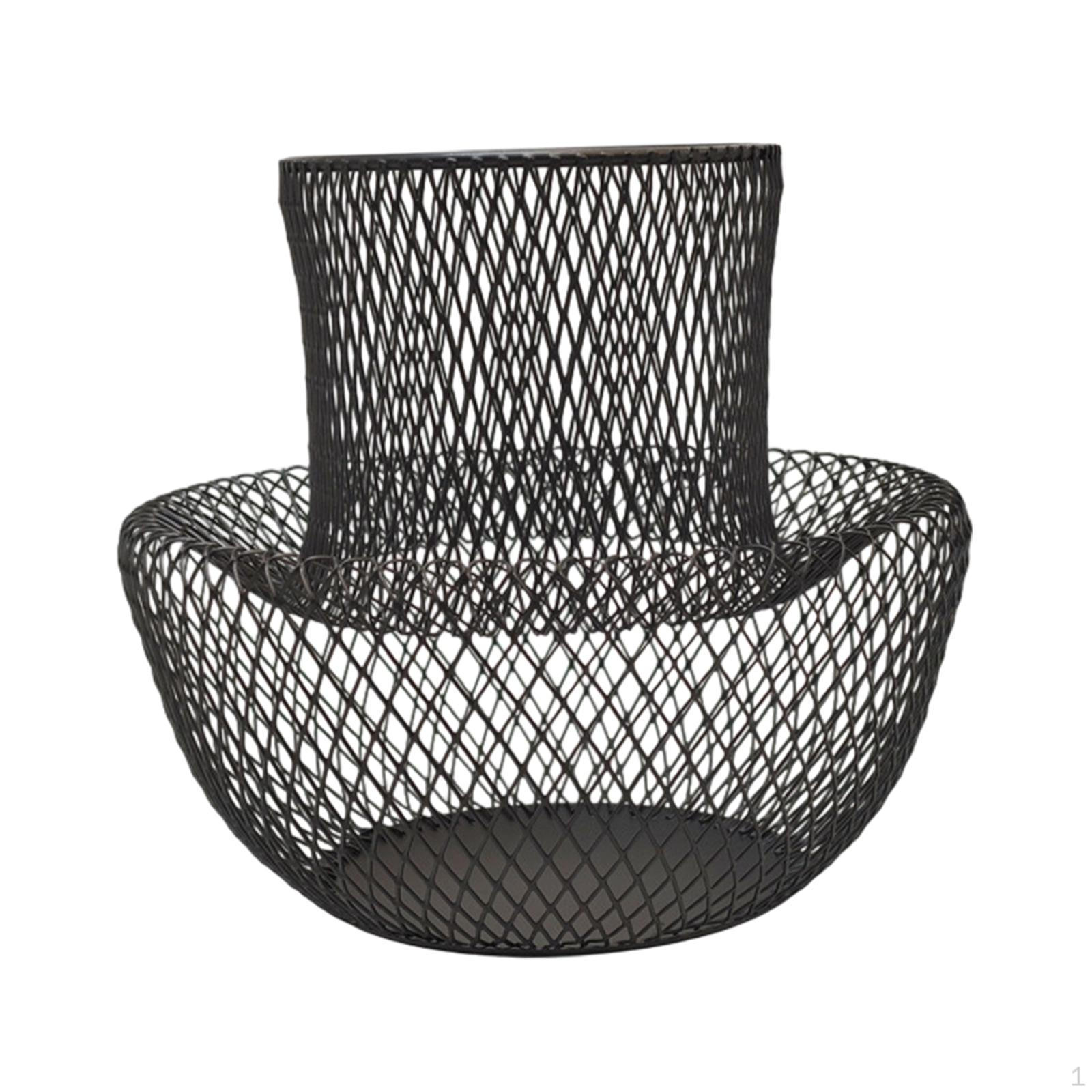 Capsule Holder Organizer for Espresso Capsules, Sturdy Metal Storage Basket, Decorative Iron чёрный