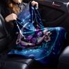 Purple Butterfly Moon Galaxy Floral Art Print Flannel Blanket Soft Warm Throw Blanket for Sofa Bed Living Room