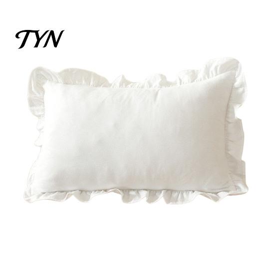 Federe Minimaliste Moderne per Cuscini, Copricuscino Ruffle, Fodera a Quadri in Cotone con Bordo Arricciato, 18x18 Pollici Accessori per la Casa del Soggiorno 20x12