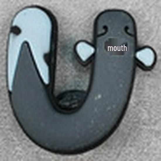 Animal Letter Shoe Charms: Creative Cartoon Detachable Buckles for Garden Clogs