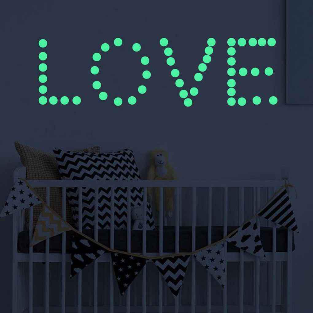 407 PCS Glow In The Dark Star Round Dot Luminous Wall Stickers Home Ceiling Decor
