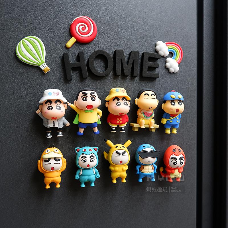 2025 Crayon Shin-chan 3D Cartoon Anime Refrigerator Magnet