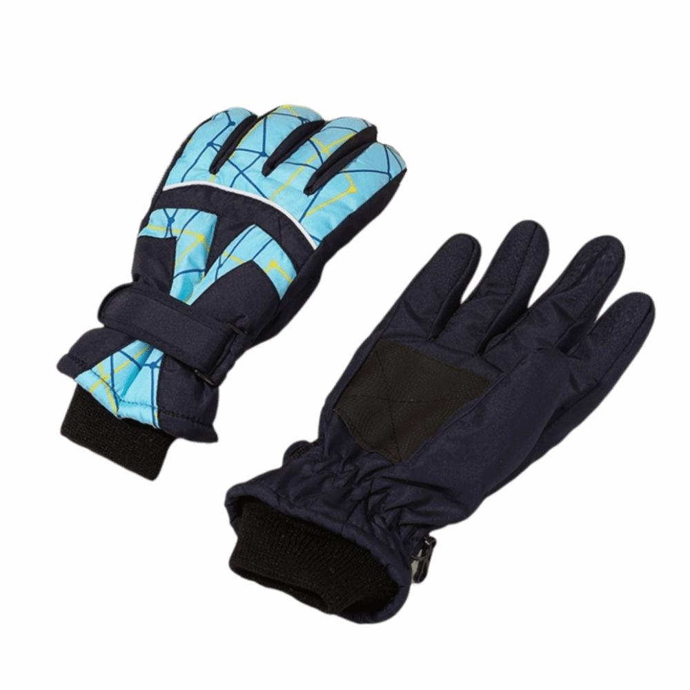 Waterproof Children Snow Mittens Thicken Windproof Winter Snowboard Gloves Elastic Thermal Outdoor Thermal Gloves Winter Season