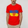 Ukraine Ukrainian Flag T Shirt for Unisex Cotton Funny TShirt O Neck Tees Short Sleeve Clothes Big Size
