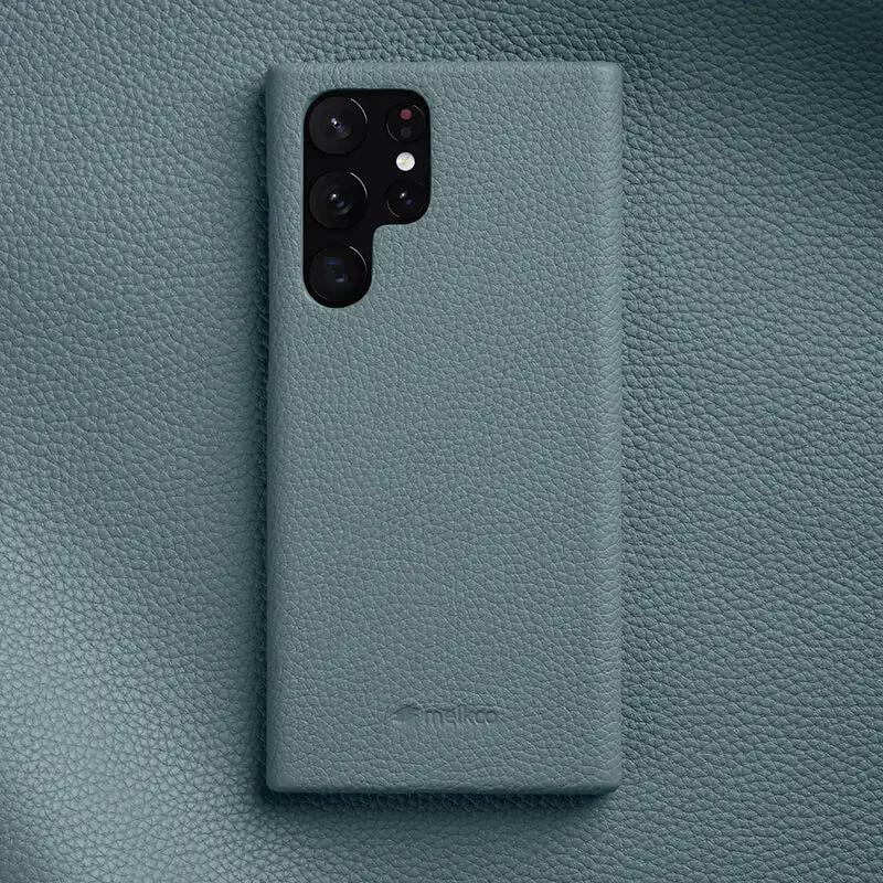 Melkco Genuine Leather Case for Samsung Galaxy S22 Ultra S23 S24 S25 Plus S25 Edge S21 Business Handmade Cowhide Leather Cover