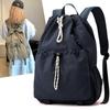 Schoolbag1011 New Japanese and Korean drawstring student schoolbag backpack women's Oxford cloth large-capacity outdoor travel backpack