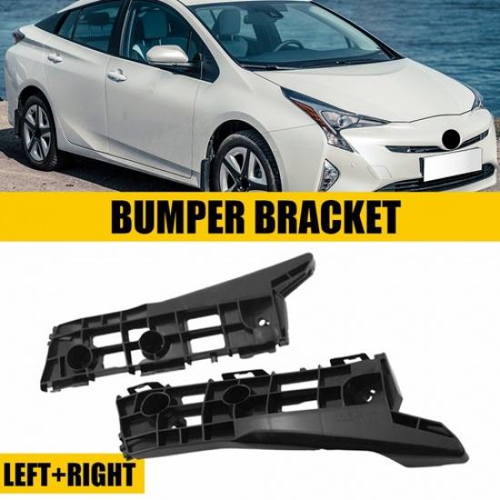 Set of 2 Front Bumper Cover Support Brackets For 2010-2015 Toyota Prius H