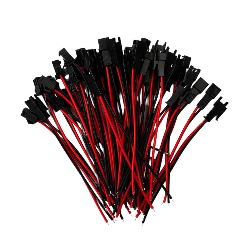 40pcs For JST SM connector SM 2Pin  Plug male to bus connector