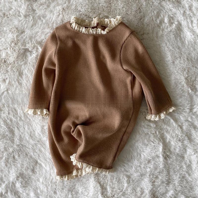

Корейский кружевной комбинезон для девочек - Весна/Осень 90 cm коричневый