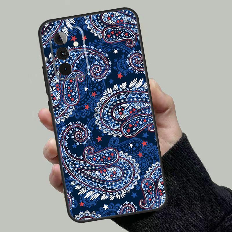 Bandana Nahtloses Muster Hülle Für Samsung Galaxy A06 A16 A26 A36 A56 A53 A32 A52 A33 A13 A55 A35 A15 A14 A34 A54 A17
