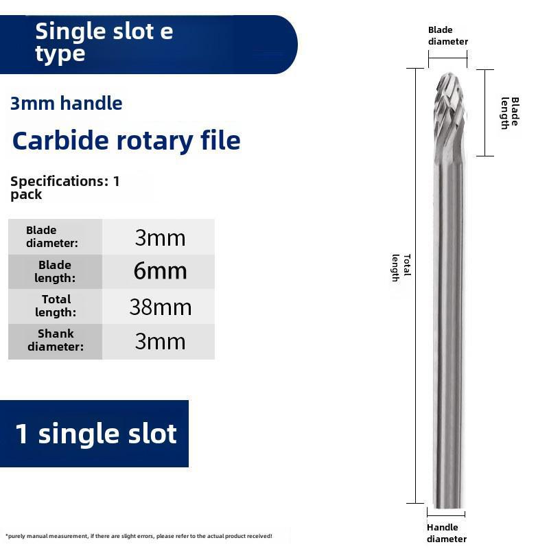 

Вращающийся напильник из карбида вольфрамовой стали 3*3 фреза для металла и электрической шлифовки