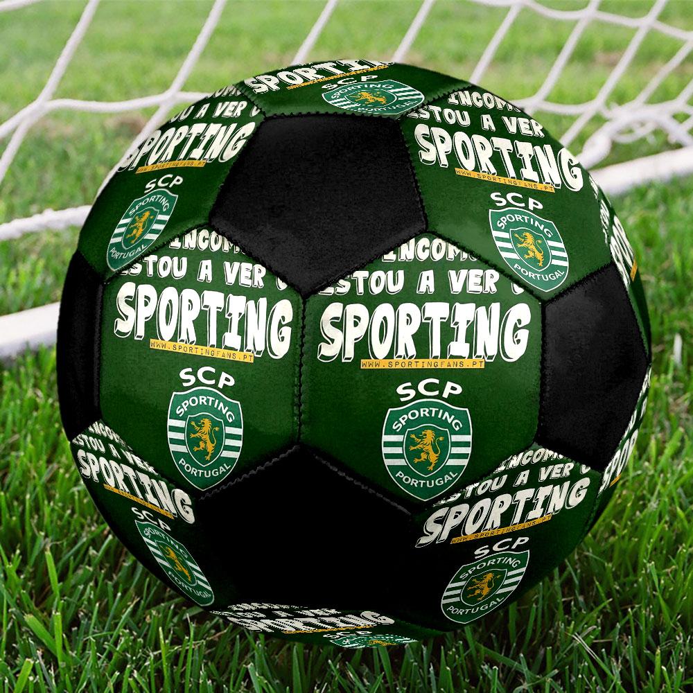1pc Sporting CP Soccer Ball Size 5 Indoor Soccer Ball Fashion Colorful Backyard Game - Great For Sports Fans Gift HE56