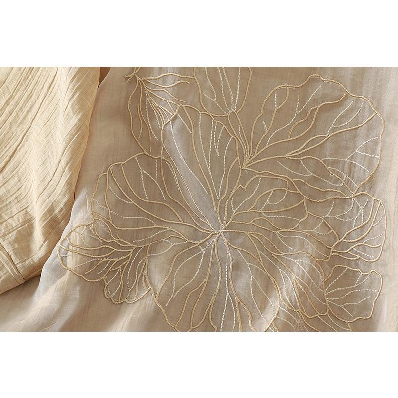 DIMANAF 2026 Women Plus Size New Summer Blouse Shirt Short Sleeve Casual Loose Lady Tops Shirts Linen Embroidery