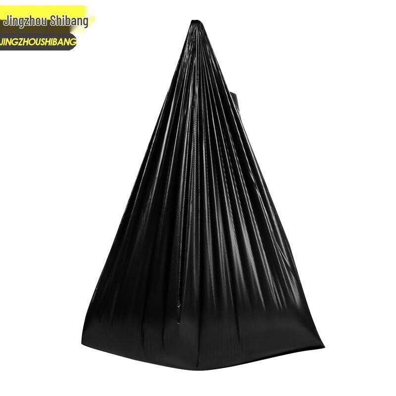 Jingzhou Shibang Black Thickened Vest-Style Garbage Bags