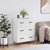 Sideboard High Gloss White 69.5 x 34 x 90 cm Engineered Wood