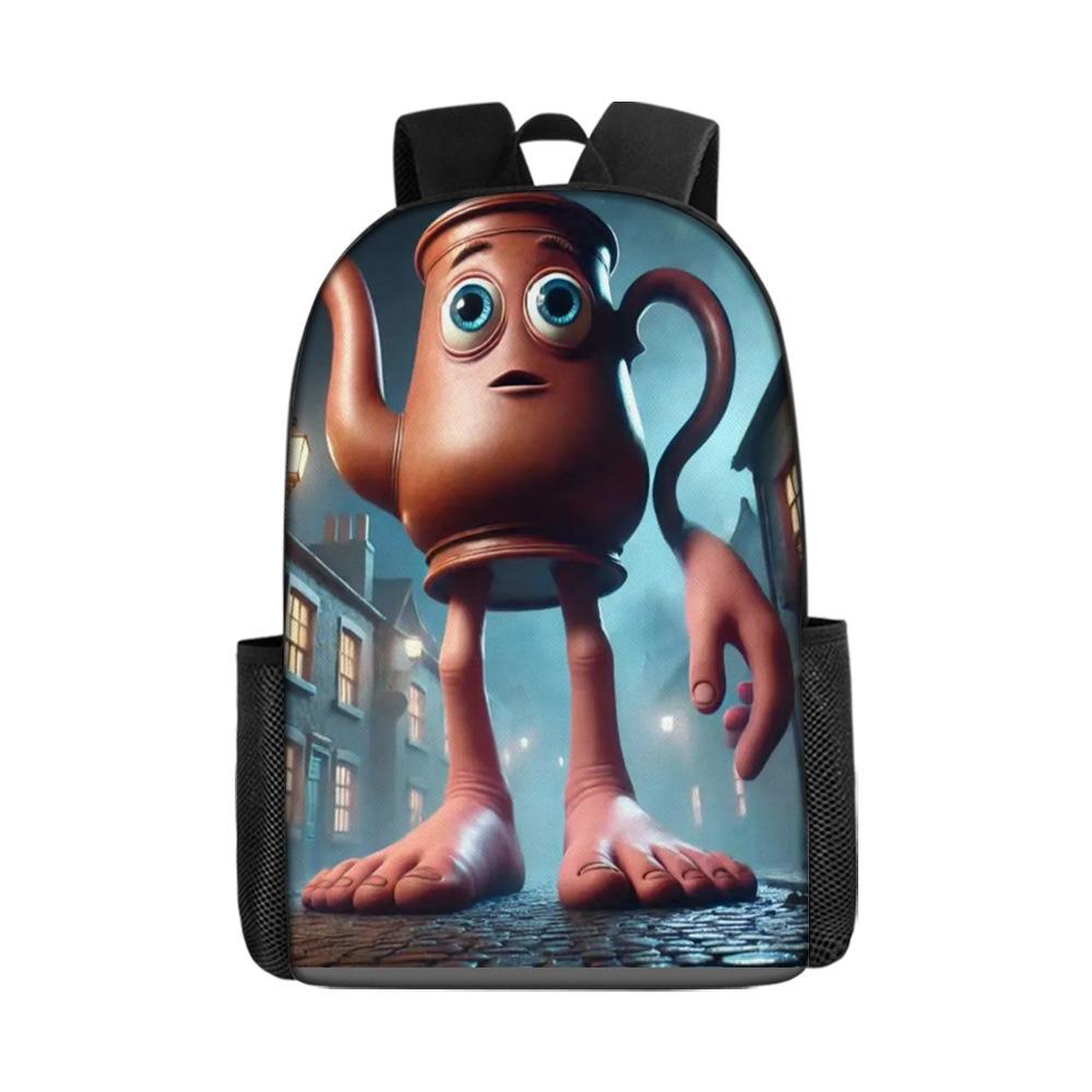 17 Inch Primary And Secondary School Schoolbag 3D Digital Color Printing Diy Backpack Oxford Cloth Backpack Printing