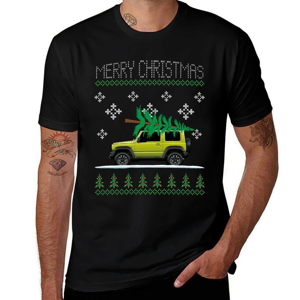 Jimny Christmas Car Tshirt Unisex T Shirts High Quality Luxury Brand T Shirt Unisex Casual Unisex T Shirt Graphic Tshirt