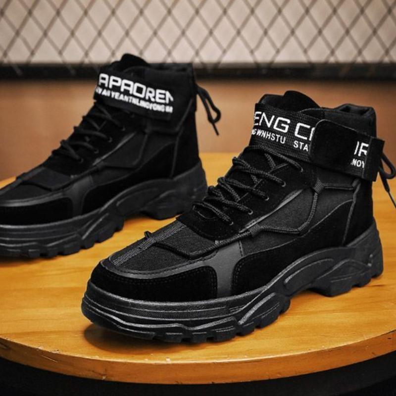 Men's Winter Snow Boots Outdoor Velvet Cold-resistant Ankle Boots Trendy High-top Thick Warm Cotton Shoes for Men Walking Shoes