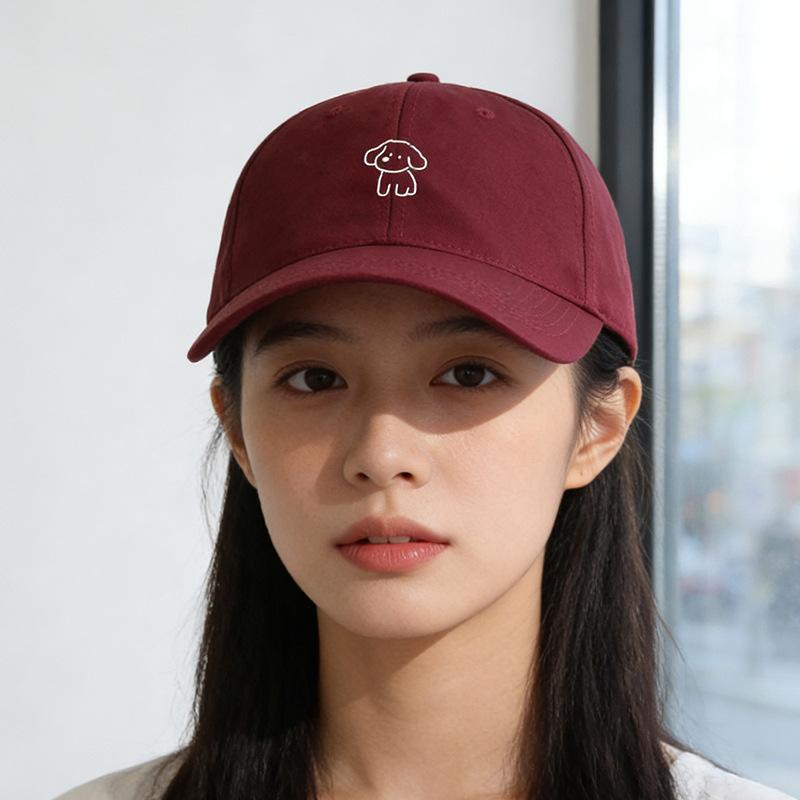 Puppy Cap, Wide Brim, Big Head and Face, Small Baseball Cap, Versatile Casual Sunscreen Visor.