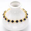 New European and American Round Zircon Bracelet Colored Gemstone Inlay Bracelet Crystal Bracelet for Women Zircon