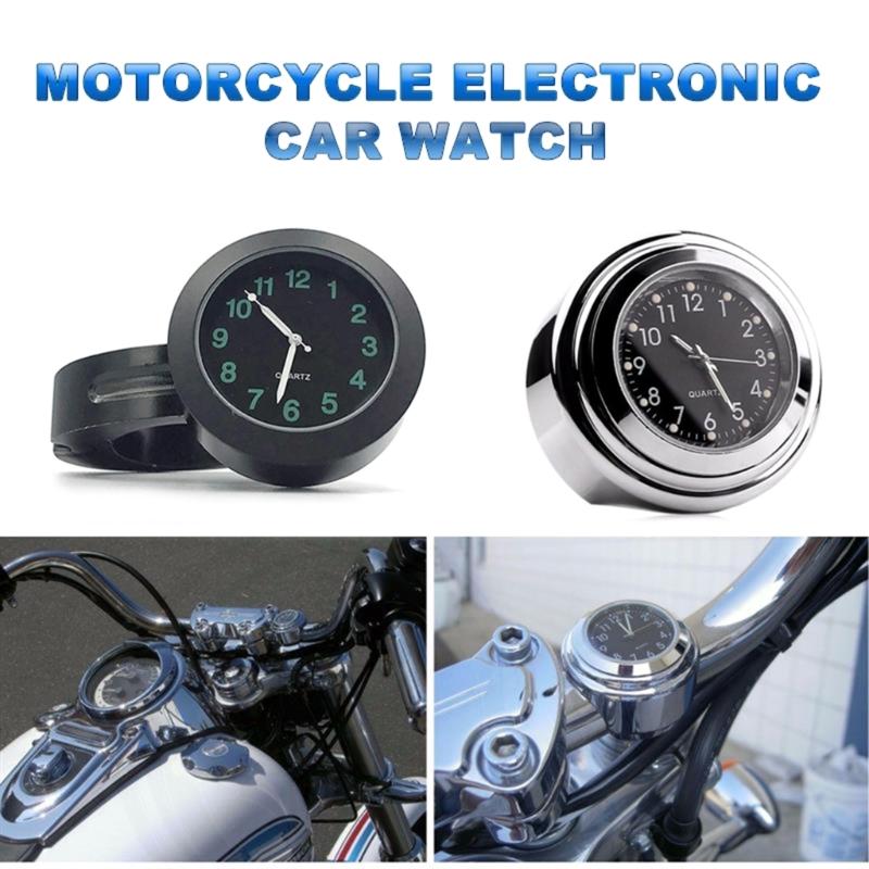 Waterproof Motorcycle Bike Handlebar Clock Watch Motorbike Modification Parts-