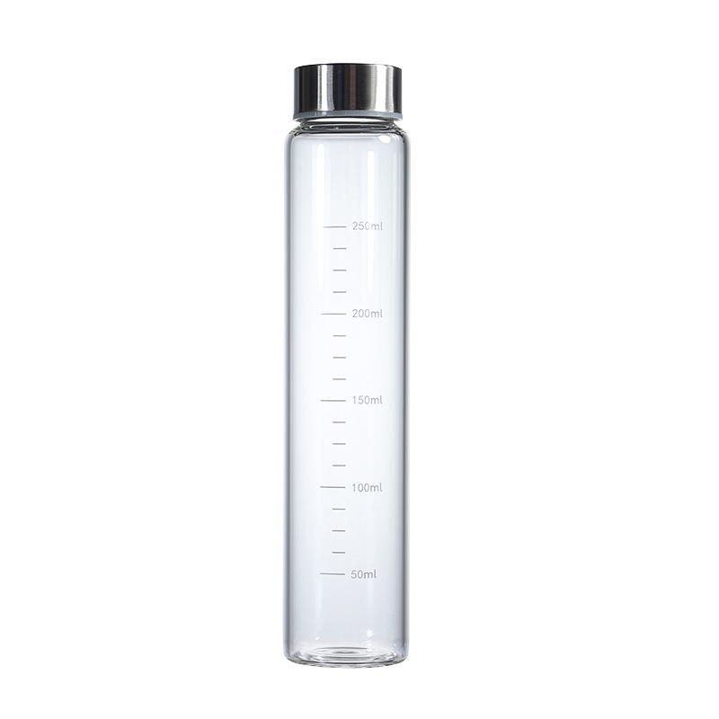 Portable High-Temperature Resistant Slim Borosilicate Glass Cup - Simple Ins Style for Cold Brew Coffee 300ml